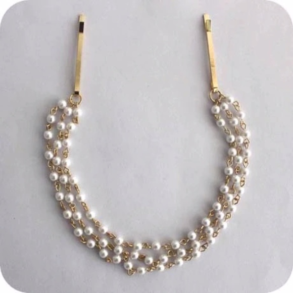 Pearl Strands Bobby Pin Hair Updo Accessory Clips - Picture 8 of 8